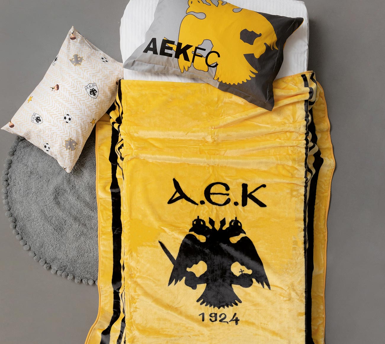 Παιδικό Δωμάτιο: Παιδική Κουβέρτα Μονή Βελουτέ AEK Palamaiki