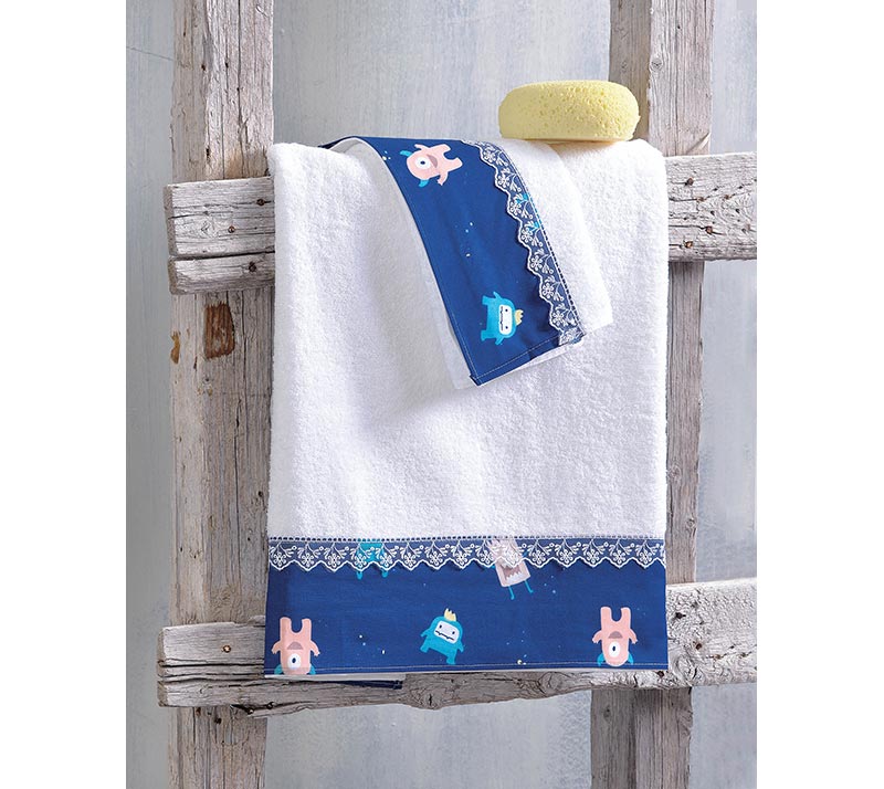 Παιδικές Πετσέτες: Πετσέτες Μπάνιου (Παιδικές) Σετ (2 Τεμ) Busters Rythmos  Home