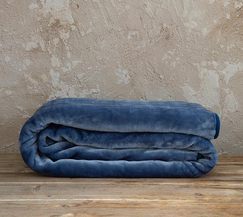 Παιδικές Κουβέρτες: Παιδική Κουβέρτα Μονή Βελουτέ Coperta Blue Nima Home